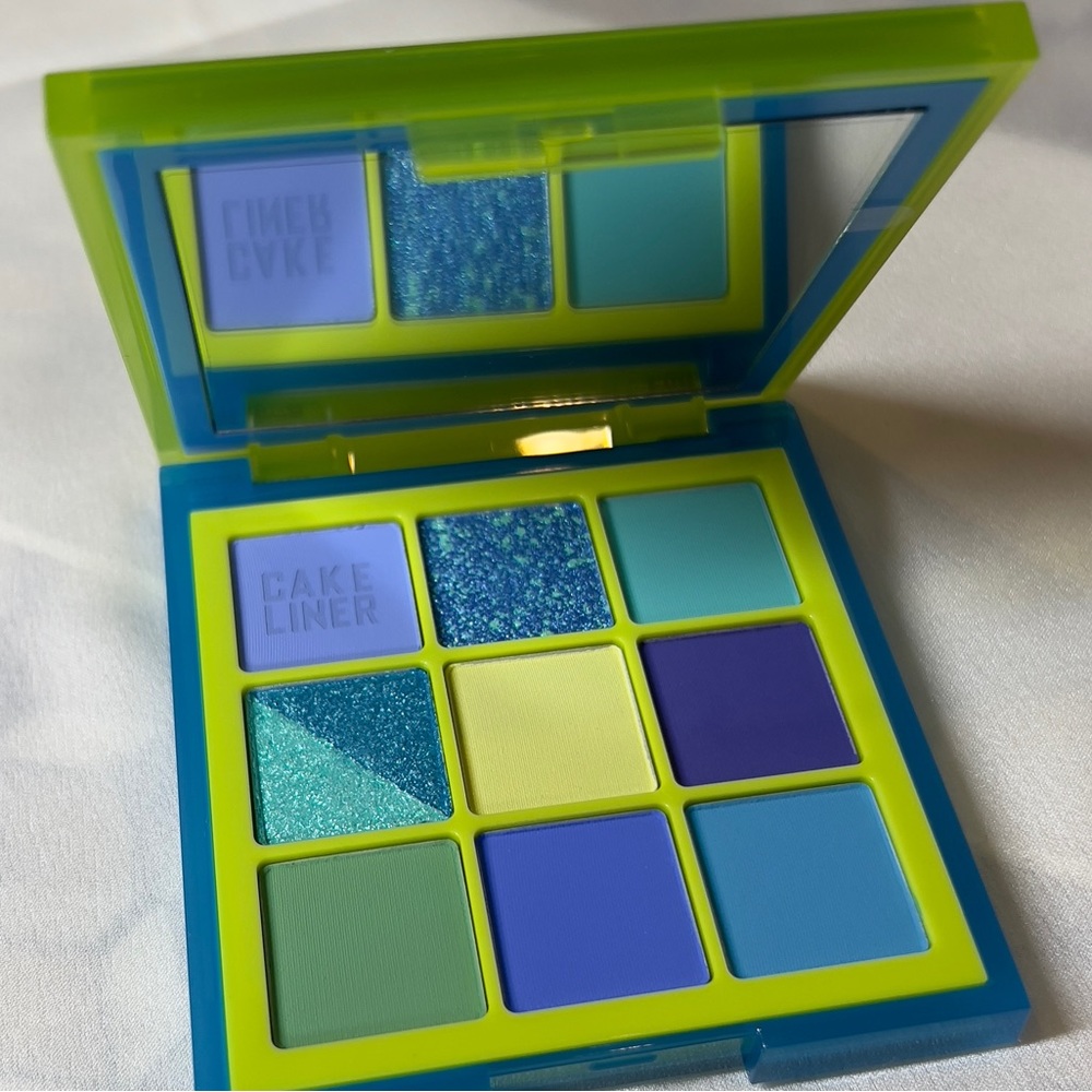 Color Block Obsession palette Limegreen Aquamarine